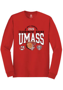 Summit Sportswear Massachusetts Minutemen Maroon MAC 2026 MBB Tournament Bound Long Sleeve T Shirt