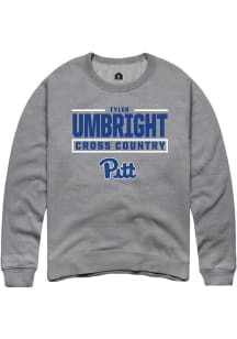 Tyler Umbright Pitt Panthers Mens Graphite NIL Stacked Box Player Crew