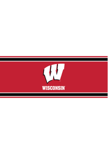 Wisconsin Badgers USB Port Chrome Table Lamp