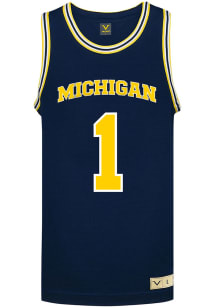Michigan Wolverines Navy Blue Basketball Generic Jersey