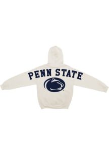 Something Inked Penn State Nittany Lions Mens Ivory Chenille Arch Mascot Long Sleeve Hoodie