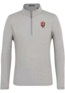 Turtleson Indiana Hoosiers Mens Black Ciro Long Sleeve Qtr Zip Pullover