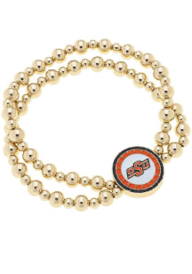 Oklahoma State Cowboys Disc Bead Stretch Womens Bracelet