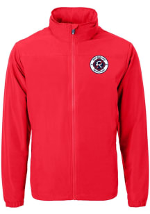 Cutter and Buck New England Revolution Mens Red Charter Eco Big and Tall Light Weight Jacket
