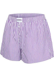 K-State Wildcats Womens Purple Boxer Shorts