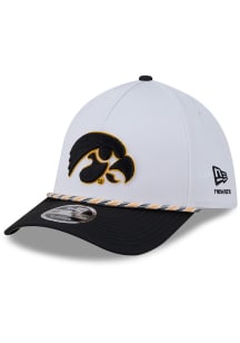 New Era Iowa Hawkeyes White JR Rope 39THIRTY M Crown A Frame Youth Adjustable Hat