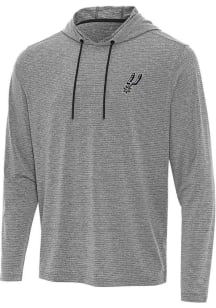 Antigua San Antonio Spurs Mens Navy Blue Changeover Long Sleeve Hoodie