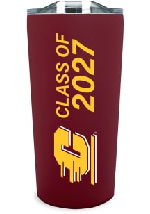 Central Michigan Chippewas 18oz Class of 2027 Soft Touch Stainless Steel Tumbler - Maroon