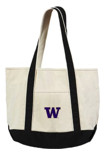 Washington Huskies White Canvas Tote