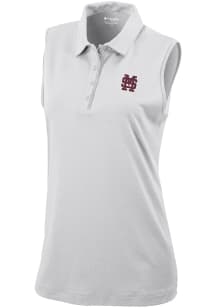 Columbia Mississippi State Bulldogs Womens White Heat Seal Tend the Ball Tank Top