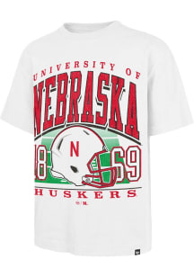 47 Nebraska Cornhuskers White Football Field General Foundation Short Sleeve Fashion T Shirt