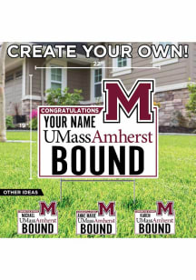 Massachusetts Minutemen Custom Bound Yard Sign - White