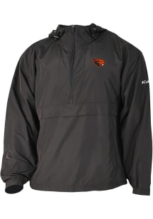 Columbia Oregon State Beavers Mens Black Heat Seal Prodigy Long Sleeve Qtr Zip Pullover