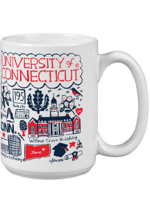 UConn Huskies 15oz Julia Gash Ceramic Mug - Navy Blue