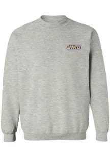 Vive La Fete James Madison Dukes Womens Grey Impressions Crew Sweatshirt