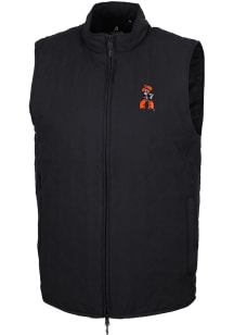 Antigua Oklahoma State Cowboys Mens Black Pistol Pete Rally Sleeveless Jacket