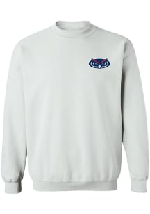 Vive La Fete Florida Atlantic Owls Womens White Impressions Crew Sweatshirt