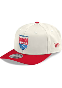 New Era Kansas City Kings & Red Two Tone 9SEVENTY Stretch Snap Adjustable Hat - White
