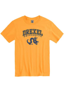 Drexel Dragons Gold Arch Mascot Short Sleeve T Shirt