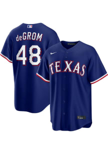 Jacob DeGrom Texas Rangers Mens Replica Alternate Jersey - Blue