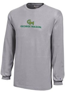 Champion George Mason University Youth Grey Wordmark Core Long Sleeve T-Shirt