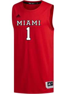 Adidas Miami RedHawks Red Replica Basketball Jersey Jersey