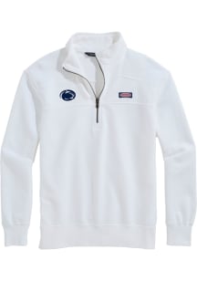 Vineyard Vines Penn State Nittany Lions Womens White Surf Terry Qtr Zip