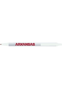 Arkansas Razorbacks Bic Click Stick Pen - White