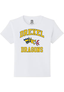 Summit Sportswear Drexel Dragons Youth White No 1 Neutral Short Sleeve T-Shirt