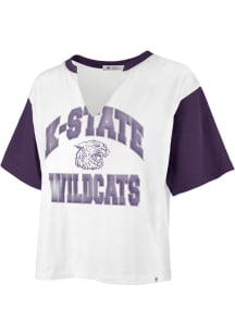47 K-State Wildcats Womens Natural Dolly Short Sleeve T-Shirt