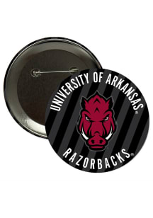 Arkansas Razorbacks 3" Stripes Button - Red