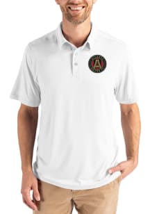 Cutter and Buck Atlanta United FC Mens White Coastline Eco Short Sleeve Polo