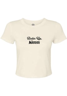 Summit Sportswear Purdue Boilermakers Womens Natural Talking Mad Game Short Sleeve T-Shirt