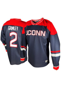 Genuine Collective Camryn Grimley UConn Huskies Mens Navy Blue NIL Hockey Jersey