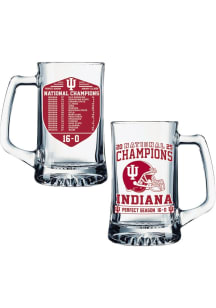 Indiana Hoosiers 25 oz Scoreboard Nat Champ Glass Stein - White