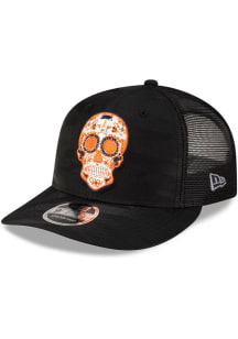 New Era Houston Astros Camo Sugar Skull LP Stretch 9FIFTY Trucker Adjustable Hat - Black