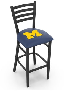 Michigan Wolverines Stationary Pub Stool - Black