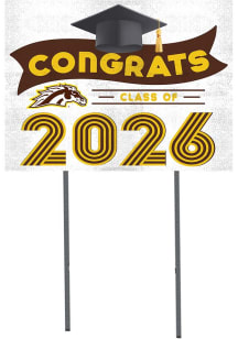 Western Michigan Broncos KH Sports Fan Class Of Yard Sign - Brown