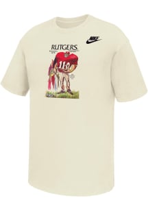 Nike Rutgers Scarlet Knights White Homecoming Short Sleeve Fashion T Shirt