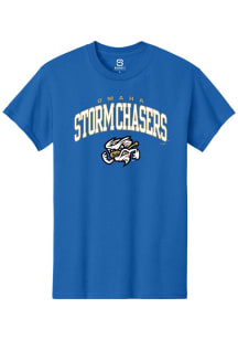 Summit Sportswear Omaha Storm Chasers Blue Arch Mascot Short Sleeve T Shirt