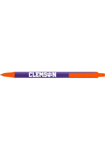Clemson Tigers Bic Click Stick Pen - Purple