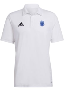 Adidas Drake Bulldogs Mens White Entrada22 Polo Short Sleeve Polo