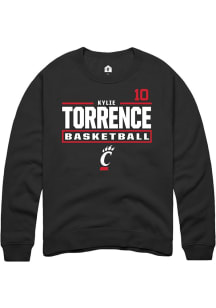 Kylie Torrence Cincinnati Bearcats Mens Black NIL Stacked Box Player Crew