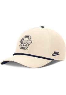 Nike Penn State Nittany Lions Vintage 5 Panel Rope Adjustable Hat - Natural