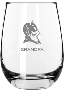 Duke Blue Devils Grandpa 15oz Stemless Wine Glass - White