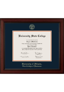 Illinois Fighting Illini Paxton Gies College of Business Diploma Frame - Brown