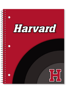 Harvard Crimson H logo 3 Sub Wirebound Notebook and Folder - Crimson
