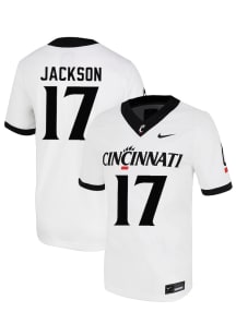 H’eij Jackson  Nike Cincinnati Bearcats White NIL Name And Number Football Jersey