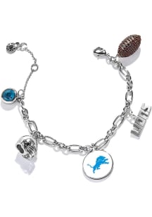 BaubleBar Detroit Lions 6 Charm Womens Bracelet