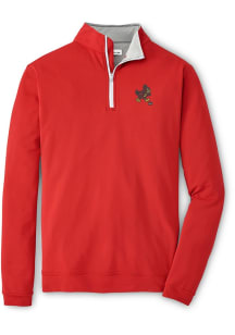 Peter Millar Iowa State Cyclones Mens Cardinal Perth Vault Long Sleeve Qtr Zip Pullover